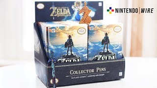 The Legend of Zelda Breath of the Wild Collector Pins  Opening an Entire Box of 14 [upl. by Cooley]