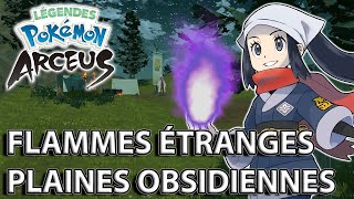 Les FLAMME ETRANGE des PLAINE OBSIDIENNE  LÉGENDES POKÉMON ARCEUS [upl. by Megen]