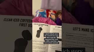 Nanny reads coffee maker instructions as bedtime story [upl. by Eelarat]