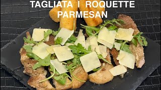 TAGLIATA de Porc  Roquette  Parmesan cuisine italy cooking bonappétit [upl. by Cinda]