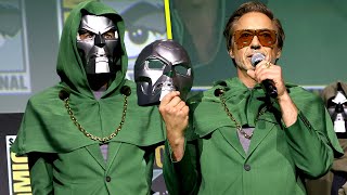 2024 ComicCon Robert Downey Jr Makes Surprising Return to MCU as Doctor Doom [upl. by Nosnehpets]