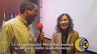 La primera actriz María Rojo visita Quetzaltenango Guatemala [upl. by Anniroc255]