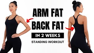 LOSE ARM FAT  BACK FAT in 2 weeks  Bra Bulge Armpit Fat [upl. by Gunnar]