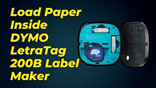 How To Load Paper Inside DYMO LetraTag 200B Label Maker Step By Step [upl. by Maffa]