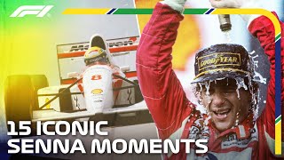 15 Iconic Ayrton Senna Moments [upl. by Agathe389]