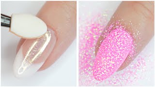 NEW NAIL DESIGNS  Fun amp Easy Nail Art Compilation Using Magical Nail Powders [upl. by Tunnell671]