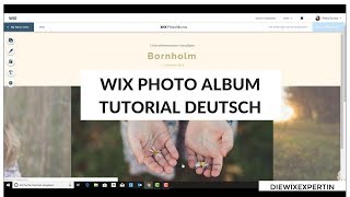 Wix Photo Albums  Tutorial deutsch  wixcom Akademie [upl. by Fischer]