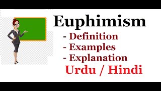 What is Euphemism DefinitionExamples Urdu  Hindi [upl. by Farland]