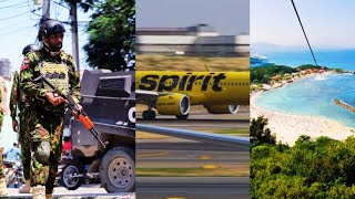 Spirit Airlines hit by gVNfire in Haiti 🇭🇹 [upl. by Idissak153]