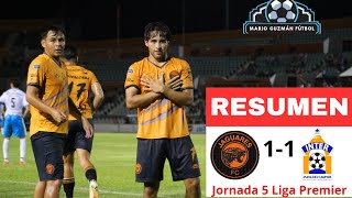 Resumen Jaguares de Chiapas 1  1 Inter Playa  Jornada 5 Liga Premier FMF [upl. by Traver]