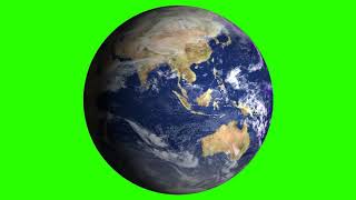 Green screen animated rotating earth [upl. by Ellainad]