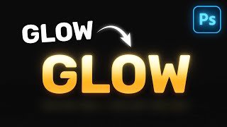 MASTER Adobe Photoshop with This ONE Simple Trick to Make Text GLOW [upl. by Adda]