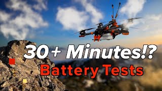 Long Range FPV Battery Testing DJI  30 Minute Flight Time  18650 vs 21700 LiIon Packs 6s2p DIY [upl. by Atsugua]