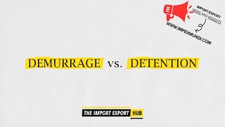 Demurrage and Detention  How Does It Works [upl. by Naillij]