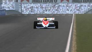 rFactor TolemanHart TG184 Estoril Portugal with Ayrton Senna Candy Skin  1984 Season HD [upl. by Ilysa240]