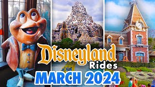 Disneyland Rides  March 2024 POVs 4K 60FPS [upl. by Ejroj419]