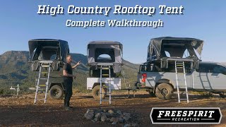 Freespirit Recreation High Country Series Roof Top Tent Walk Through [upl. by Ellessig630]