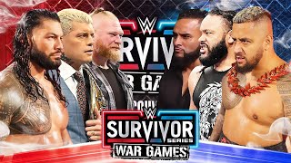 Roman Reigns Cody Rhodes Brock Lesnar vs Jacob Fatu Solo Sikoa Tama Tonga  Survivor Series [upl. by Weiner771]