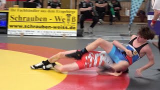 Wrestling  Ringen MDM 2024 in Aue Junioren 55 kg Barth  Levchenko [upl. by Mouldon]