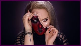 DEMON  Pulled Up Skin Halloween Makeup Tutorial [upl. by Brout882]