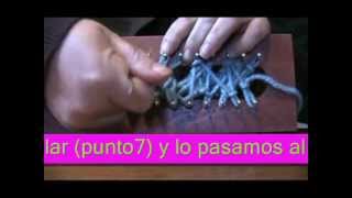 TUTORIAL BUFANDA TRENZADA EN TELAR MAYA [upl. by Haimerej]