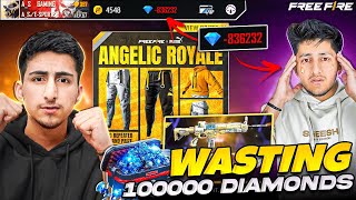 Wasting All Diamond Of As Gaming 😂 Free Fire Id Hack Prank Opening All New Events  Free Fire [upl. by Hameean]