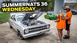 Summernats 36 Wednesday  Scrutineering amp Camping Kicks Off [upl. by Helfant]