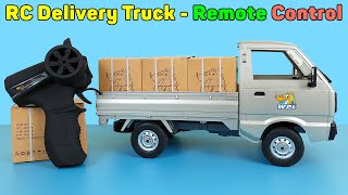 RC Delivery Truck  Remote Control WPL D12 Simulation Classic Model  Unboxing And Review [upl. by Zavala]