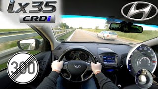 Hyundai ix35 20 CRDi TOP SPEED NO LIMIT AUTOBAHN GERMANY [upl. by Gnem]