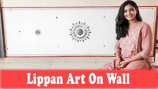 Quick Wall Transformation With Lippan Art  Stunning Kutch Mud Art Makeover 🌟🖌️ [upl. by Nealon998]