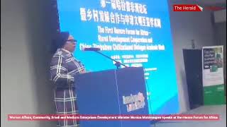 Minister Monica Mutsvangwa speaks at the Harare Forum for Africa held in Harare [upl. by Ainesej]