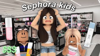 Finding 10 year olds At Sephora Crazy  Bloxburg Roleplay  wvoices [upl. by Ligetti]