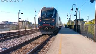 Amtrak Hiawatha train 2633 flying by Greyland station found corrupted clip [upl. by Nirahs]