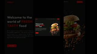 Food web design  Figma design  Web design youtubeshorts viralvideo figmatutorial [upl. by Lemert]