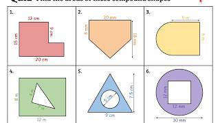 N4  Area of Compound Shapes [upl. by Sunday]