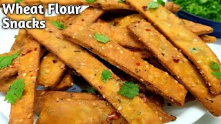 Wheat Flour Snacks Recipes  Storable Snack Recipes  Evening Snacks Recipe  CrispyTea Time Snacks [upl. by Concepcion871]