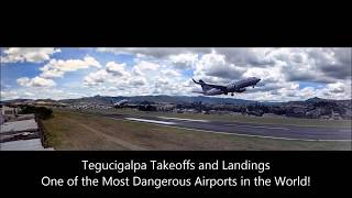 TEGUCIGALPA Takeoffs and Landings August 2018 Toncontin Honduras [upl. by Borman]