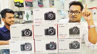 Canon 4000D 600D 200D 700D 750D 77D 80D  All New Canon DSLR Specification in Bangla [upl. by Idok710]