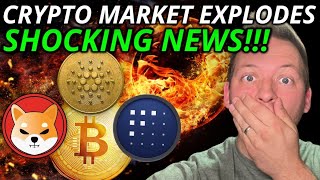 CRYPTO MARKET EXPLODES ON SHOCKING NEWS GREAT FOR SHIB ADA FET [upl. by Isaak300]