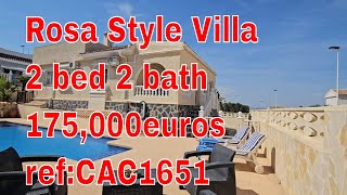 Rosa style Villa 175000€ property for sale in Spain Murcia Region  Costa Calida area [upl. by Nynahs580]