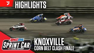 USAC Corn Belt Clash Finale at Knoxville Raceway 6124  Highlights [upl. by Libenson]