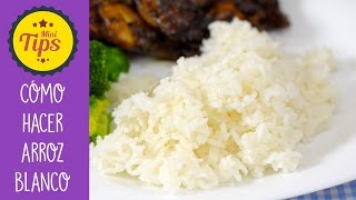 CÓMO HACER ARROZ BLANCO ¡LA RECETA MAS RÁPIDA 🍚🍙 MINI TIPS💡 Recién Cocinados [upl. by Consalve]