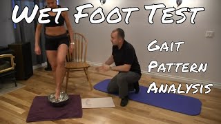 Wet Foot Test  Gait Patterns Analysis [upl. by Pirzada]