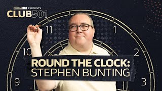 Stephen Bunting Round The Clock  Club 501 with Wayne Mardle [upl. by Atillertse]