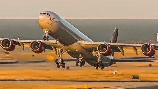 30 BIG PLANES LANDING amp TAKEOFFS at SFO  A340 747 A380 777  San Francisco Airport Plane Spotting [upl. by Essenaj429]