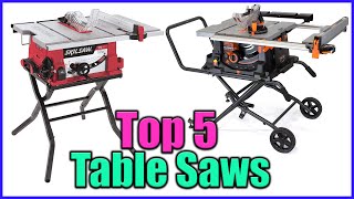 Top 5 Best Table Saws Reviews in 2022 [upl. by Airrej]