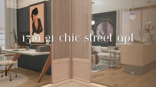 1310 21 Chic Street Apartment  The Sims 4  Apartment Reno  CC [upl. by Riccio]