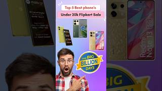 Top 5 Best 5G Phones Under 20000 in Flipkart Big Billion Day Sale 2024 shorts [upl. by Tereb]