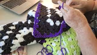 how to crochet Hexagon Cardigan front post back post ribbing made super easy [upl. by Isis]