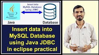 2 Java and MySQL connection eclipse  Insert data into table using PreparedStatement JDBC Practical [upl. by Aidaas]